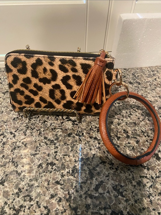 None Handbags - Clutch/Wristlet in Animal Print